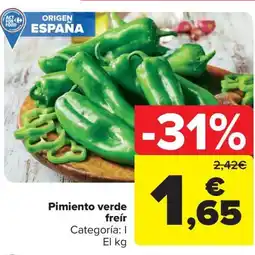 Carrefour Market Pimiento verde freír oferta