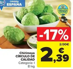 Carrefour Market Chirimoya círculo de calidad oferta