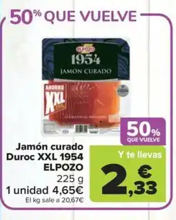 Carrefour Market ELPOZO 1954 Jamón curado Duroc XXL oferta