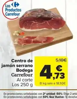 Carrefour Market Centro de jamón serrano Bodega oferta