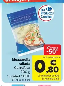 Carrefour Market Mozzarella rallada oferta