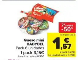 Carrefour Market BABYBEL Queso mini oferta