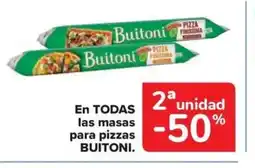 Carrefour Market BUITONI En todas las masas para pizzas oferta