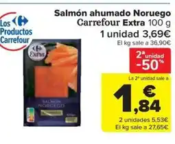 Carrefour Market Salmón ahumado Noruego oferta