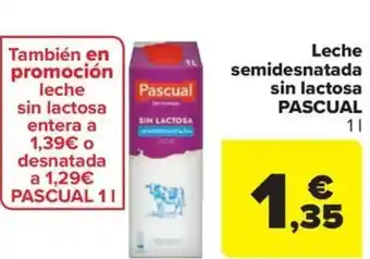 Carrefour Market PASCUAL Leche semidesnatada sin lactosa oferta
