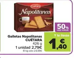 Carrefour Market CUÉTARA Galletas Napolitanas oferta