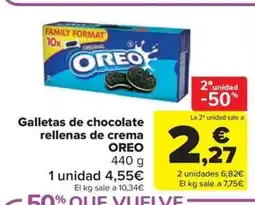 Carrefour Market OREO Galletas de chocolate rellenas de crema oferta