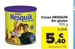 Carrefour Market NESQUIK Cacao Sin gluten oferta