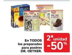 Carrefour Market DR. OETKER. En todos los preparados para postres oferta
