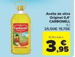 Carrefour Market CARBONELL Aceite de oliva Original 0,4° oferta