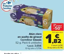 Carrefour Market Atún claro en aceite de girasol oferta