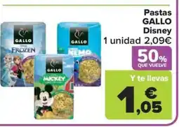 Carrefour Market GALLO Pastas Disney oferta