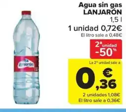 Carrefour Market LANJARÓN Agua sin gas oferta
