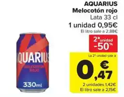 Carrefour Market AQUARIUS Melocotón rojo oferta