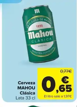 Carrefour Market MAHOU Cerveza Clásica oferta