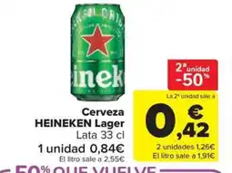 Carrefour Market HEINEKEN Cerveza Lager oferta
