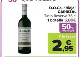 Carrefour Market CARRIZAL D.O.Ca. Rioja oferta