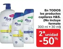 Carrefour Market H&S En todos los productos capilares oferta