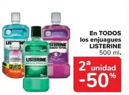 Carrefour Market LISTERINE En todos los enjuagues oferta