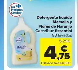 Carrefour Market Detergente líquido Marsella y Flores de Naranjo oferta