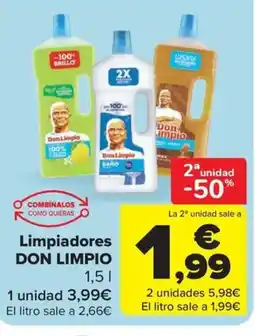 Carrefour Market DON LIMPIO Limpiadores oferta
