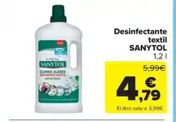 Carrefour Market SANYTOL Desinfectante textil oferta