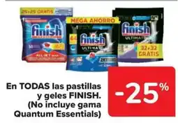 Carrefour Market FINISH En todas las pastillas y geles oferta