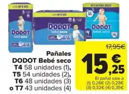 Carrefour Market DODOT Pañales Bebé seco oferta