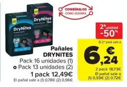 Carrefour Market DRYNITES Pañales oferta