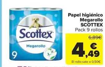 Carrefour Market SCOTTEX Papel higiénico Megarollo oferta