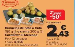 Carrefour Market Buñuelos de nata o trufa oferta