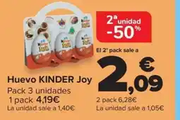 Carrefour Market KINDER JOY Huevo oferta