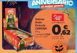 Carrefour Market CERDÁN Sobres Soda Drácula oferta