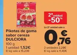 Carrefour Market DULCIORA Pikotas de goma sabor cereza oferta