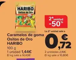 Carrefour Market HARIBO Caramelos de goma Ositos de Oro oferta