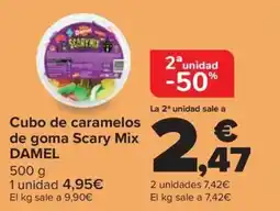 Carrefour Market DAMEL Cubo de caramelos de goma Scary Mix oferta