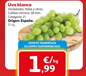 Alcampo Uva blanca oferta