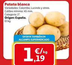 Alcampo Patata blanca oferta
