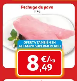 Alcampo Pechuga de pavo oferta