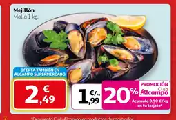 Alcampo Mejillón oferta