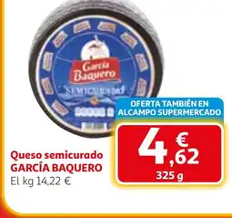 Alcampo GARCÍA BAQUERO Queso semicurado oferta