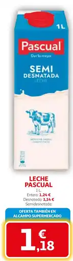 Alcampo PASCUAL Leche oferta