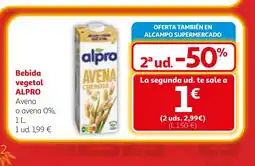 Alcampo ALPRO Bebida vegetal oferta