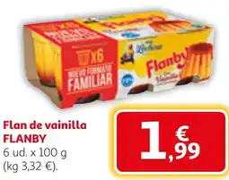 Alcampo FLANBY Flan de vainilla oferta