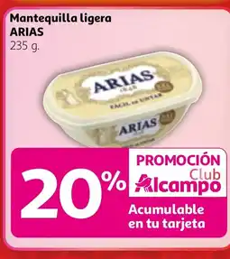 Alcampo ARIAS Mantequilla ligera oferta