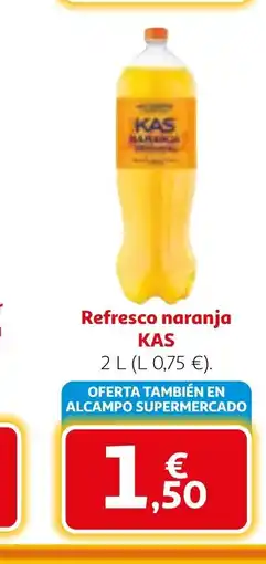 Alcampo KAS Refresco naranja oferta