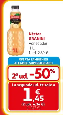 Alcampo GRANINI Néctar oferta