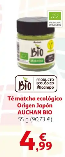 Alcampo AUCHAN BIO Té matcha ecológico Origen Japón oferta