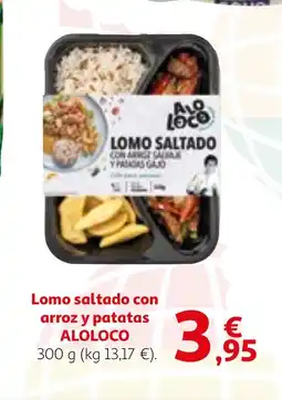 Alcampo ALOLOCO Lomo saltado con arroz y patatas oferta