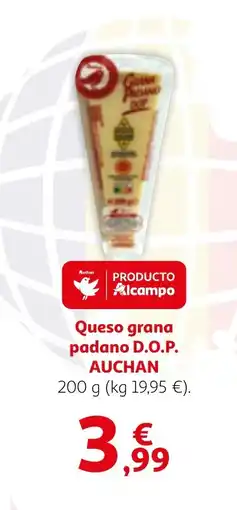 Alcampo AUCHAN Queso grana padano D.O.P. oferta